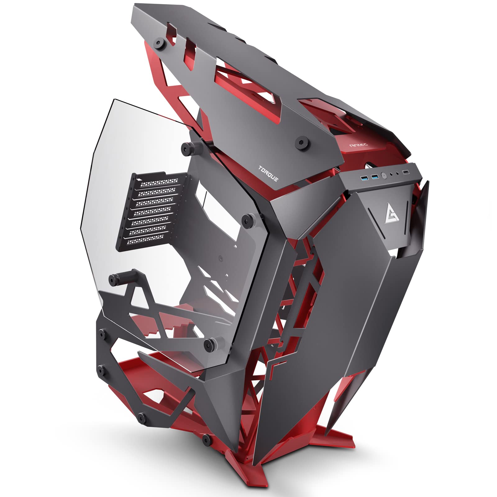 GABINETE ANTEC TORQUE BLACK/RED ALUMINIO TORQUE BLACK/RED - Antec